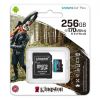  Зображення Карта пам'яті Kingston microSD  256GB C10 UHS-I U3 A2 R170/W90MB/s + SD 